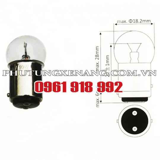 Bóng đèn xe nâng Nichiyu 36430-00410