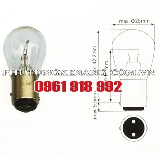 Bóng đèn xe nâng Nichiyu 36430-00390